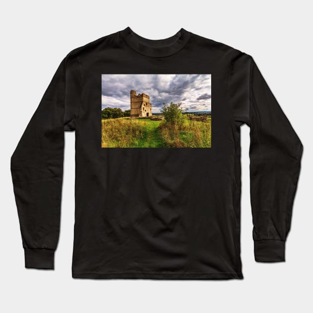 The Remaining Tower at Donnington Castle Long Sleeve T-Shirt by IanWL